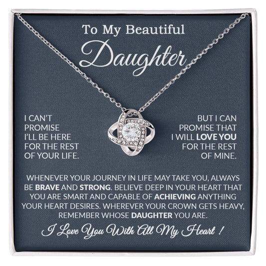 To My Daughter Necklace Gift From Dad, Daughter Gift, Father Daughter Necklace 15_9