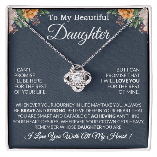 To My Daughter Necklace Gift From Dad, Daughter Gift, Father Daughter Necklace 14_9