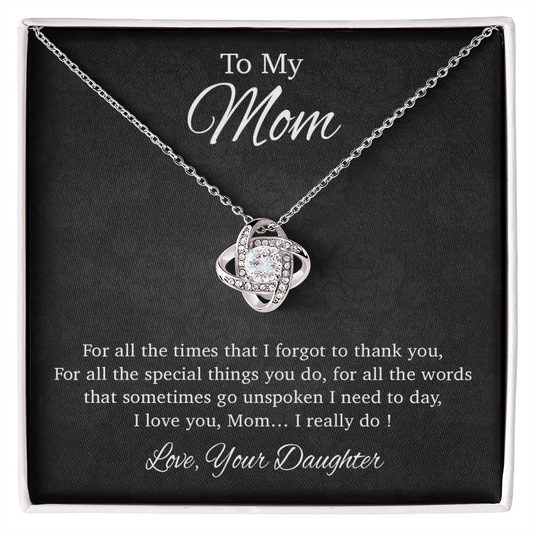 To My Mom Necklace, Gift For Mom From Daughter, Mother's Day Gifts 31_3