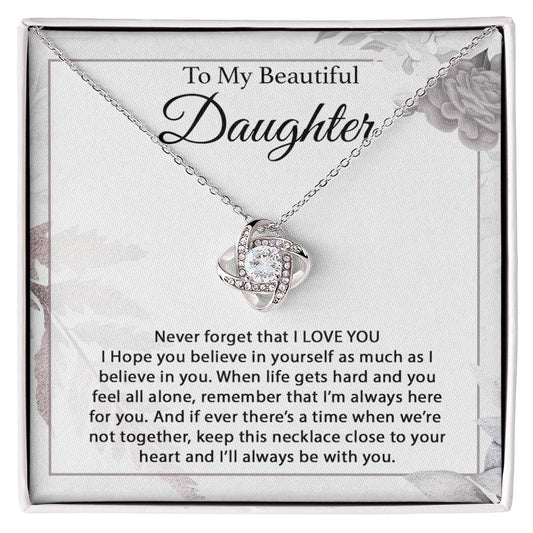 To My Daughter Necklace, Daughter Father Necklace, Daughter Gift From Dad, Mom 13_1