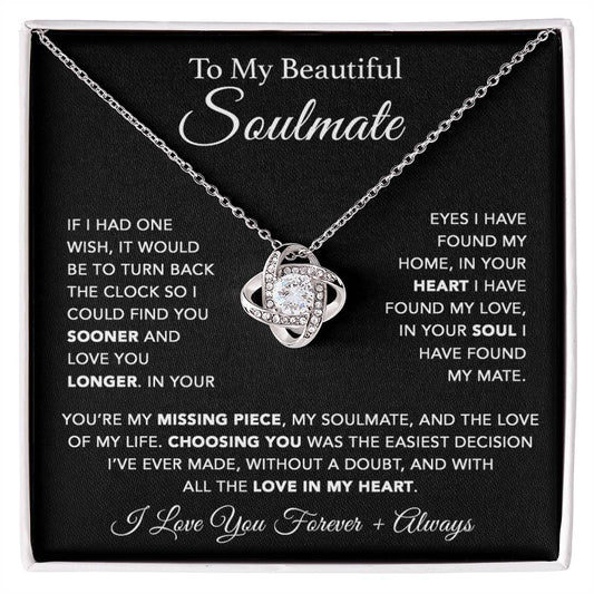 To My Soulmate Necklace, Soulmate Gift, Gift For Girlfriend, Christmas Gift 10_1