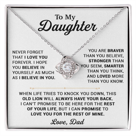 To My Daughter Necklace, Gift for Daughter from Dad, Daughter Father Necklace 25_10