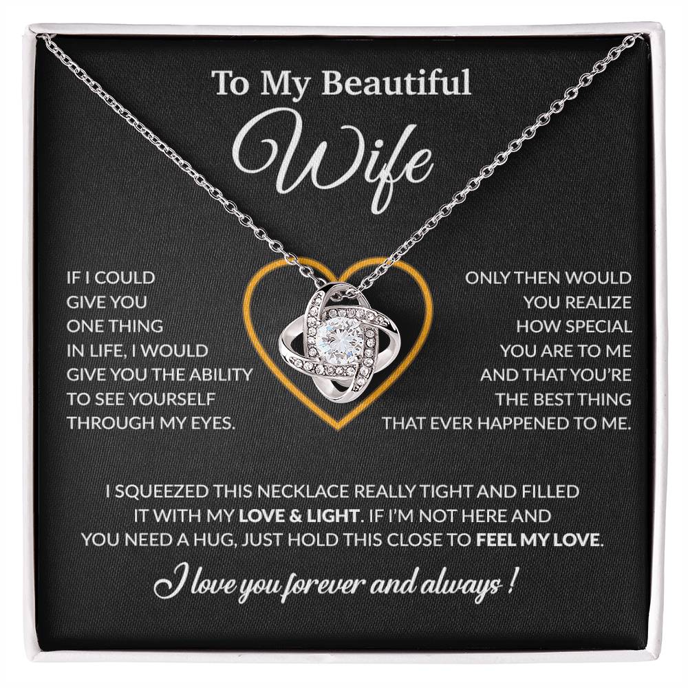 To My Wife Necklace, Christmas Gifts For Women, Anniversary Gift For Wife 22_12_Black