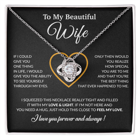 To My Wife Necklace, Christmas Gifts For Women, Anniversary Gift For Wife 22_12_Black