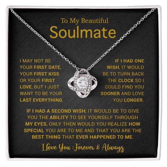 To My Soulmate Necklace, Gift For Soulmate, Anniversary Gift, Birthday Gift 5_5_Gold