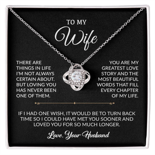 To My Wife Necklace, Gift For Wife, Anniversary Gift For Wife, Necklace For Wife 7_9_Black