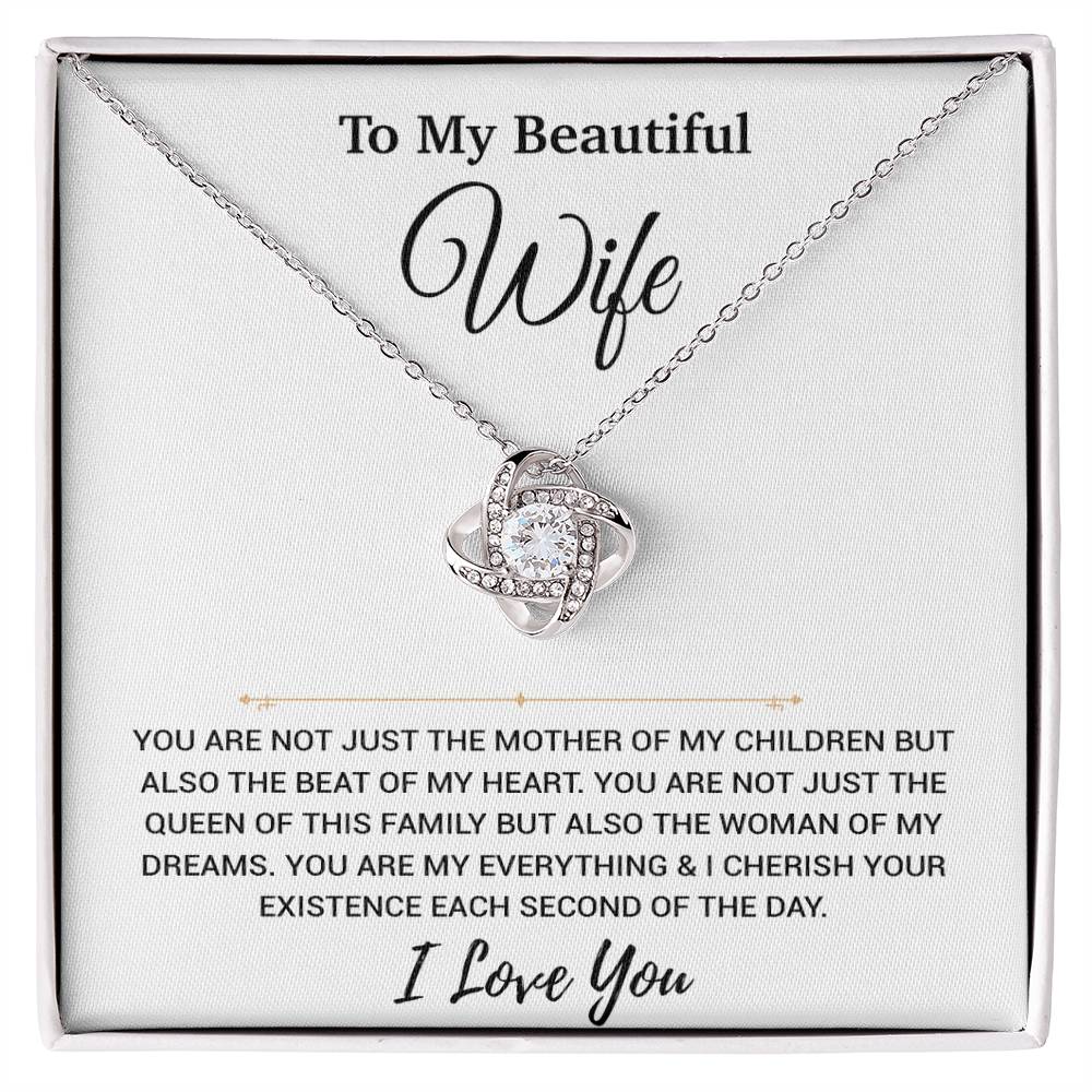To My Wife Necklace, Christmas Gifts For Women, Anniversary Gift For Wife 24_11_White