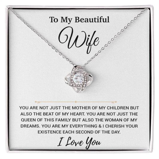 To My Wife Necklace, Christmas Gifts For Women, Anniversary Gift For Wife 24_11_White