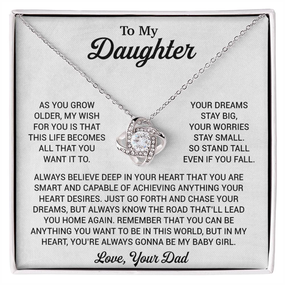 To My Daughter Necklace, Daughter Father Necklace, Daughter Gift From Dad 1_8