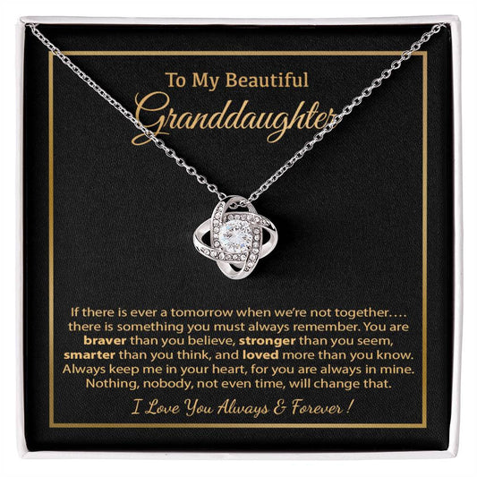 To My Granddaughter Necklace, Birthday Gift For Granddaughter, Birthday Gifts 8_12
