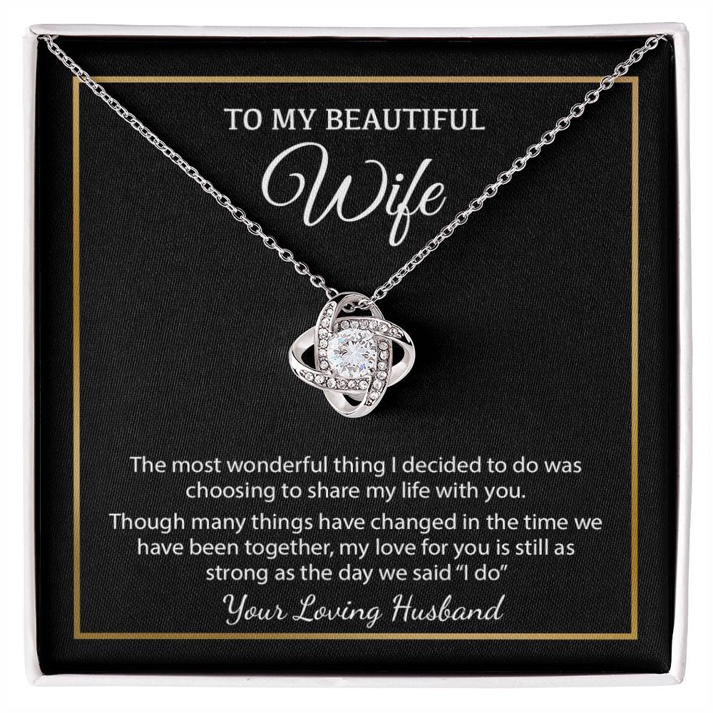 To My Wife Necklace, Christmas Gifts For Women, Anniversary Gift For Wife 4_12_Black