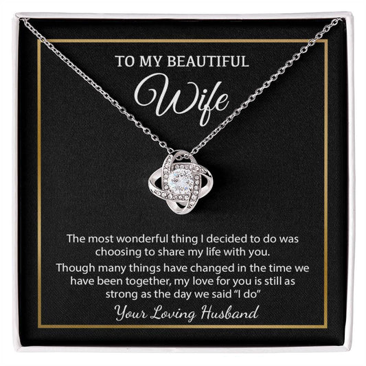To My Wife Necklace, Christmas Gifts For Women, Anniversary Gift For Wife 4_12_Black