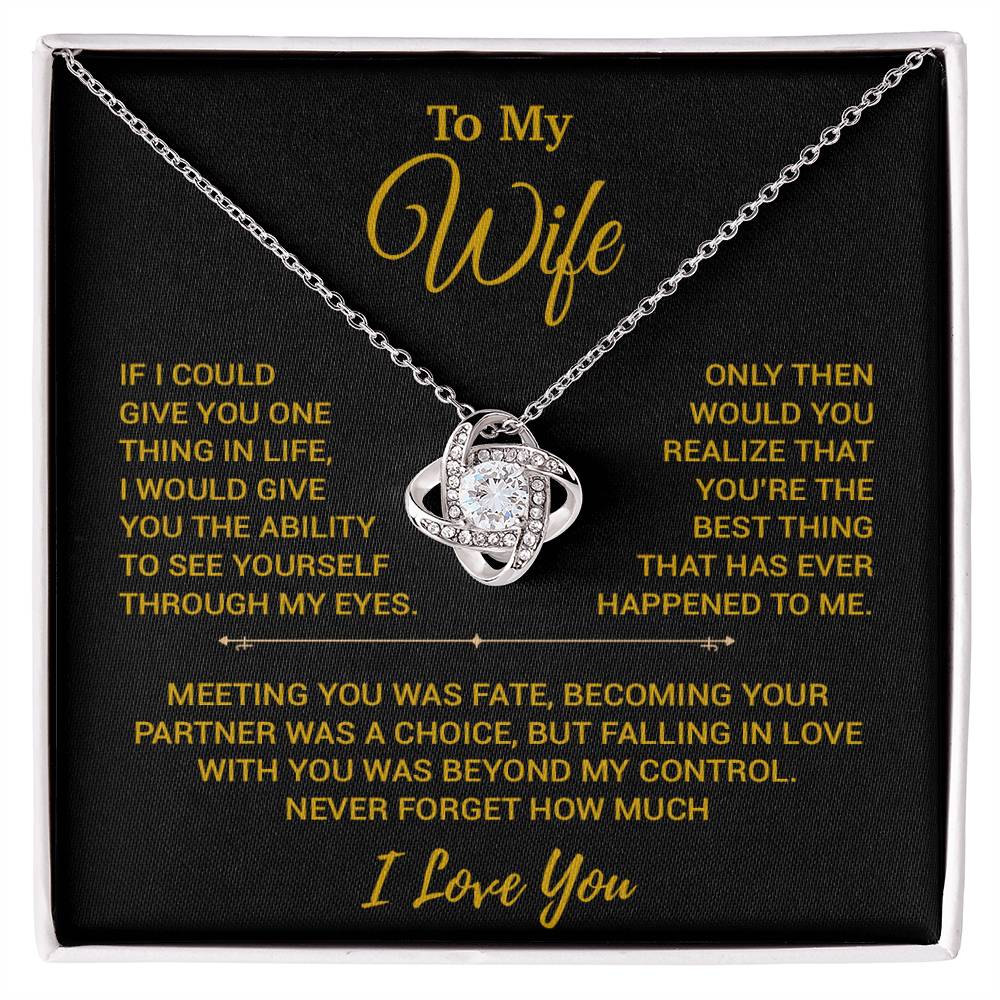 To My Wife Necklace, Christmas Gifts For Women, Anniversary Gift For Wife 19_10_Gold