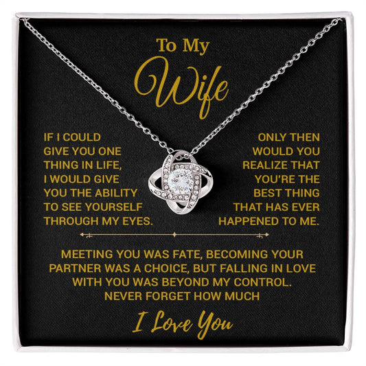 To My Wife Necklace, Christmas Gifts For Women, Anniversary Gift For Wife 19_10_Gold