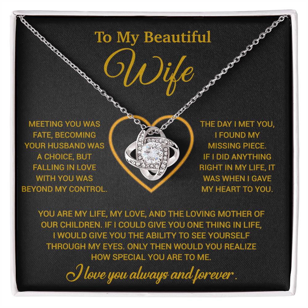 To My Wife Necklace, Christmas Gifts For Women, Anniversary Gift For Wife 10_12_Gold