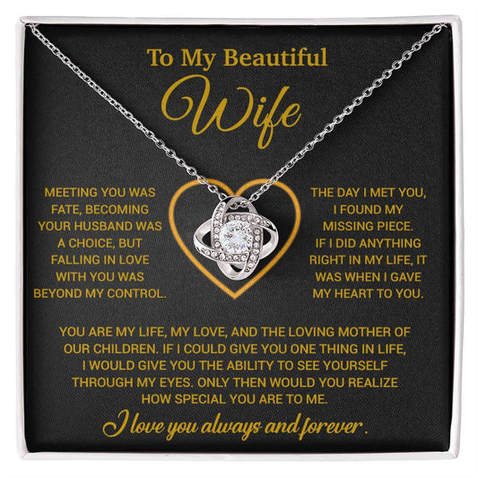 To My Wife Necklace, Christmas Gifts For Women, Anniversary Gift For Wife 10_12_Gold
