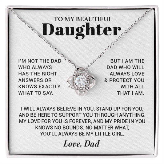To My Daughter Necklace from Dad, Daughter Dad Necklace, Gifts for Daughter 17_10