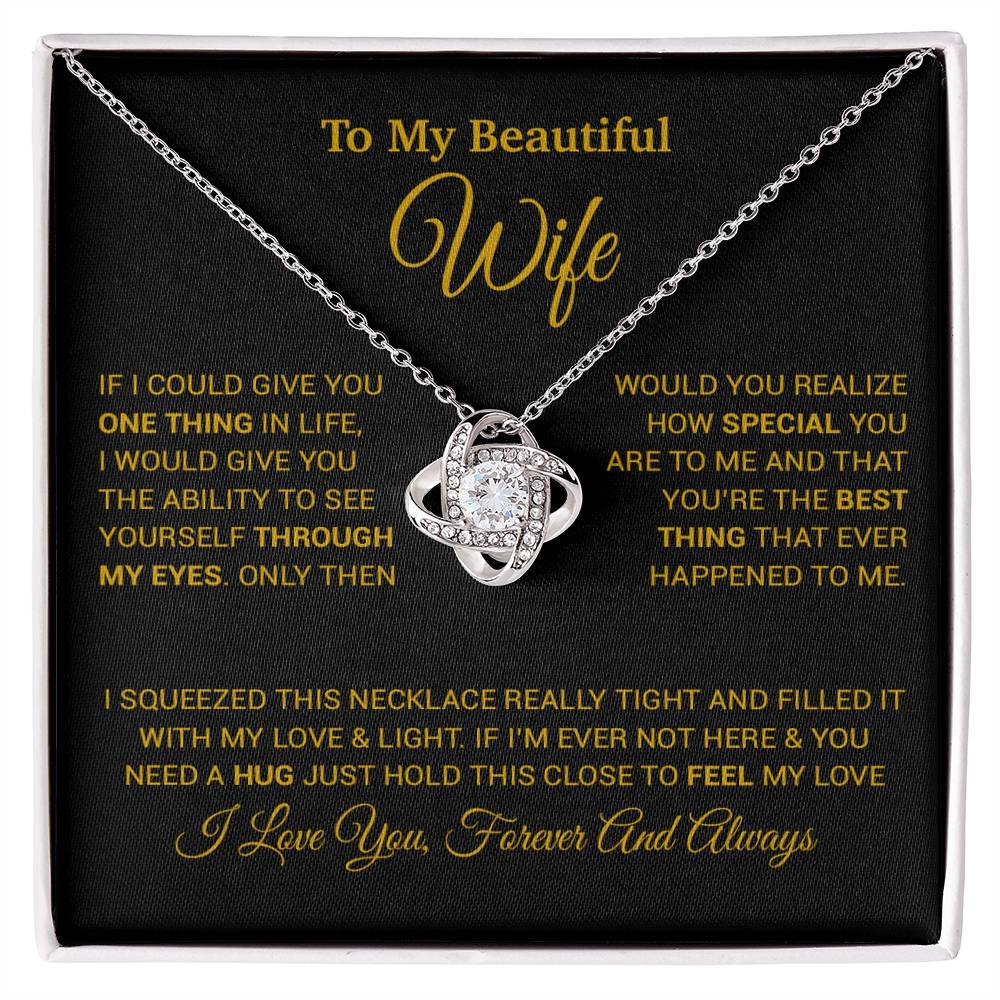 To My Wife Necklace, Christmas Gifts For Wife, Anniversary Cute Gift For Wife_24_8_Gold