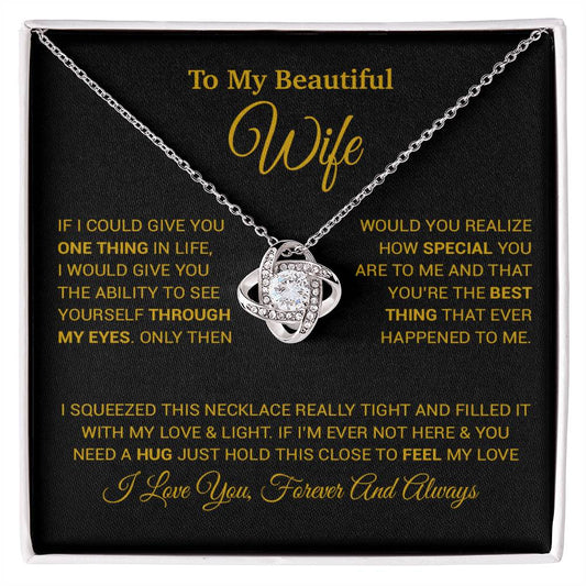 To My Wife Necklace, Christmas Gifts For Wife, Anniversary Cute Gift For Wife_24_8_Gold
