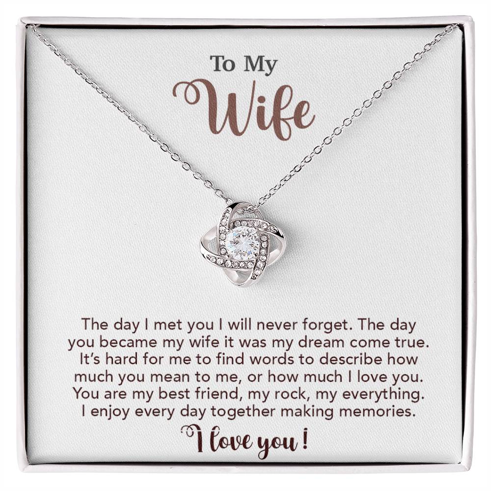 To My Wife Necklace, Wife Gift From Husband, Wife Husband Necklace, Christmas Gift 4_10