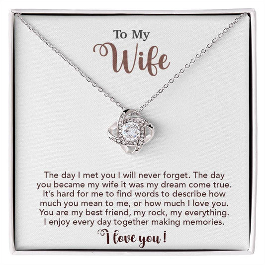 To My Wife Necklace, Wife Gift From Husband, Wife Husband Necklace, Christmas Gift 4_10