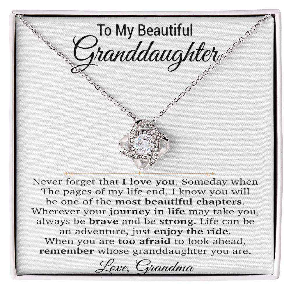 To My Granddaughter Necklace, Xmas Birthday Gift For Granddaughter From Grandma 22_11