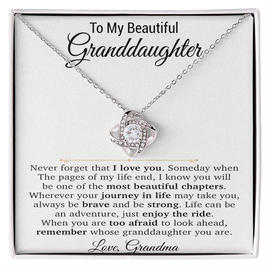 To My Granddaughter Necklace, Xmas Birthday Gift For Granddaughter From Grandma 22_11