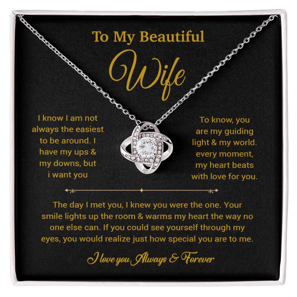 To My Wife Necklace, Gift For Wife, Anniversary Gift For Wife, Necklace For Wife 5_6_Gold
