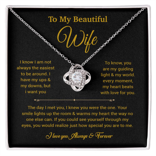 To My Wife Necklace, Gift For Wife, Anniversary Gift For Wife, Necklace For Wife 5_6_Gold