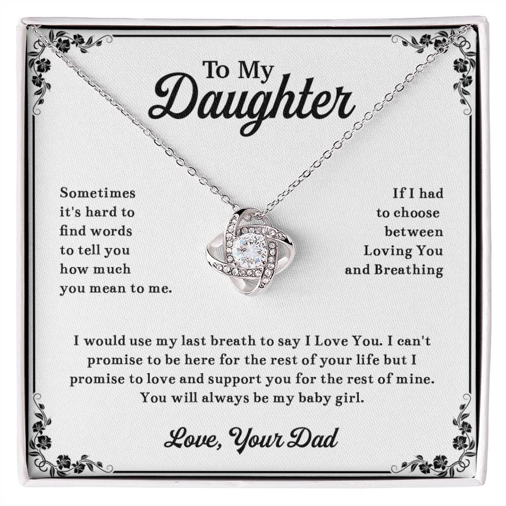 To My Daughter Necklace, Daughter Father Necklace, Daughter Gift From Dad 13_11