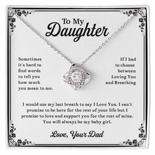 To My Daughter Necklace, Daughter Father Necklace, Daughter Gift From Dad 13_11