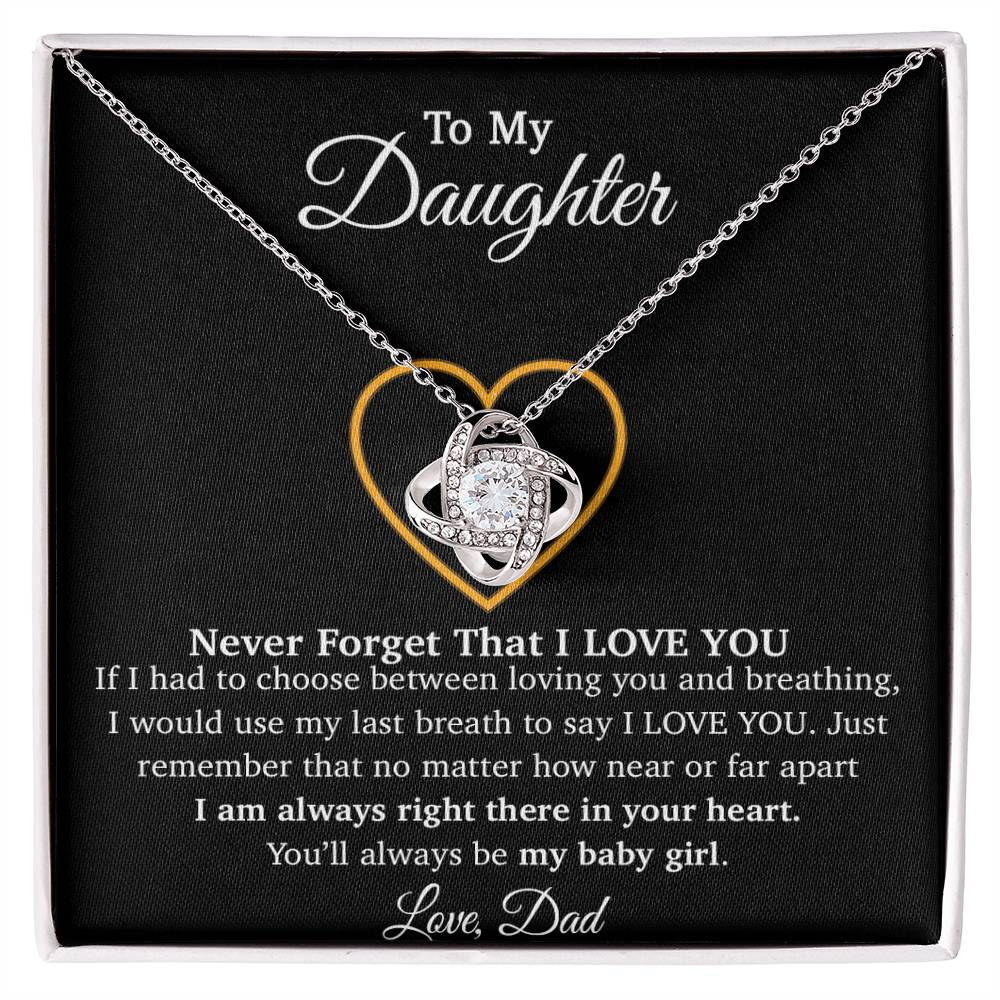 To My Daughter Necklace, Gift For Daughter From Dad, Daughter Father Necklace 8_1