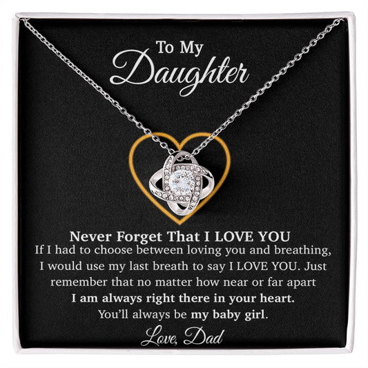 To My Daughter Necklace, Gift For Daughter From Dad, Daughter Father Necklace 8_1