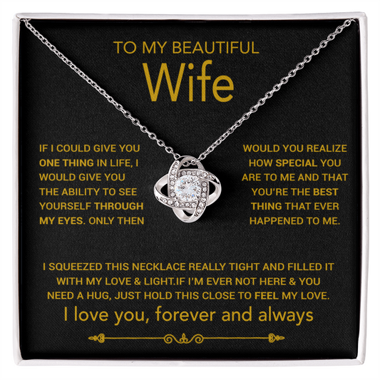 To My Wife Necklace, Christmas Gifts For Women, Anniversary Gift For Wife 8_10_Gold
