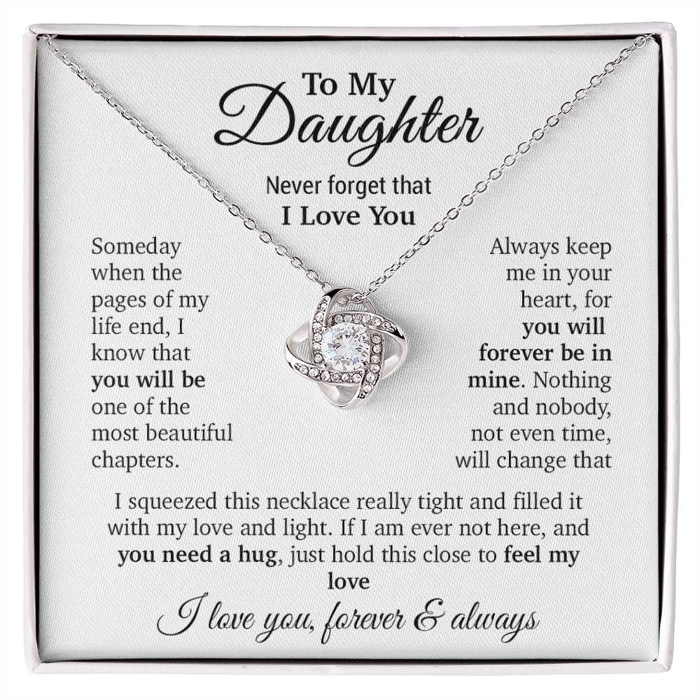 To My Daughter Necklace, Daughter Father Necklace, Daughter Gift From Dad, Mom 9_11
