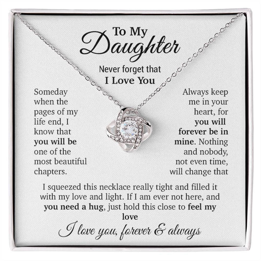 To My Daughter Necklace, Daughter Father Necklace, Daughter Gift From Dad, Mom 9_11