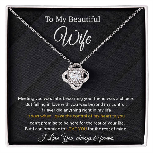 To My Wife Necklace, Wife Gift from Husband, Wife Birthday Gift, Christmas Gift 14_2
