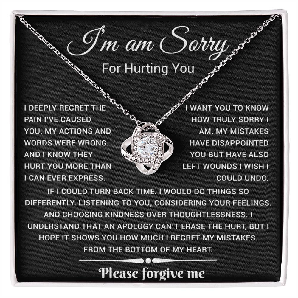 I_m Sorry Gift For Wife Necklace, Sorry Gift for Girlfriend, Forgiveness Gift For Her 25_5_Black