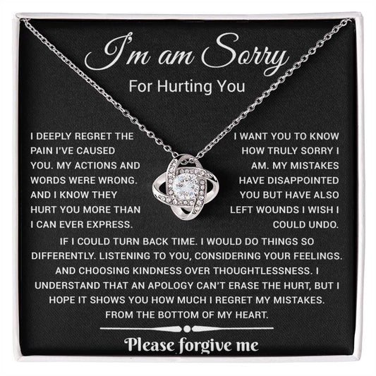 I_m Sorry Gift For Wife Necklace, Sorry Gift for Girlfriend, Forgiveness Gift For Her 25_5_Black