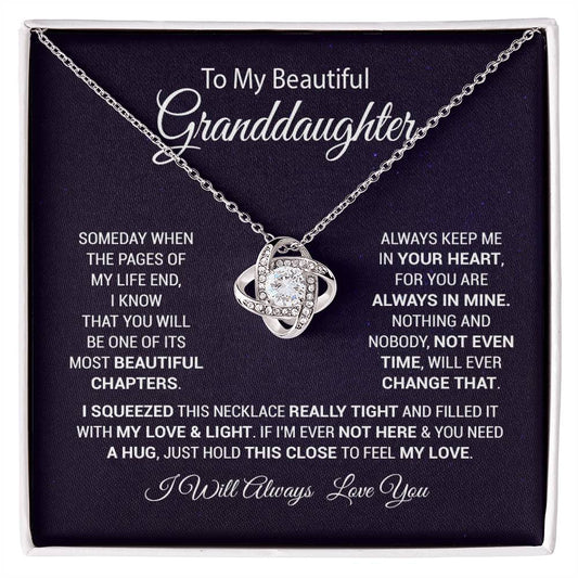 To My Granddaughter Necklace, Gift For Granddaughter, Christmas Gift
