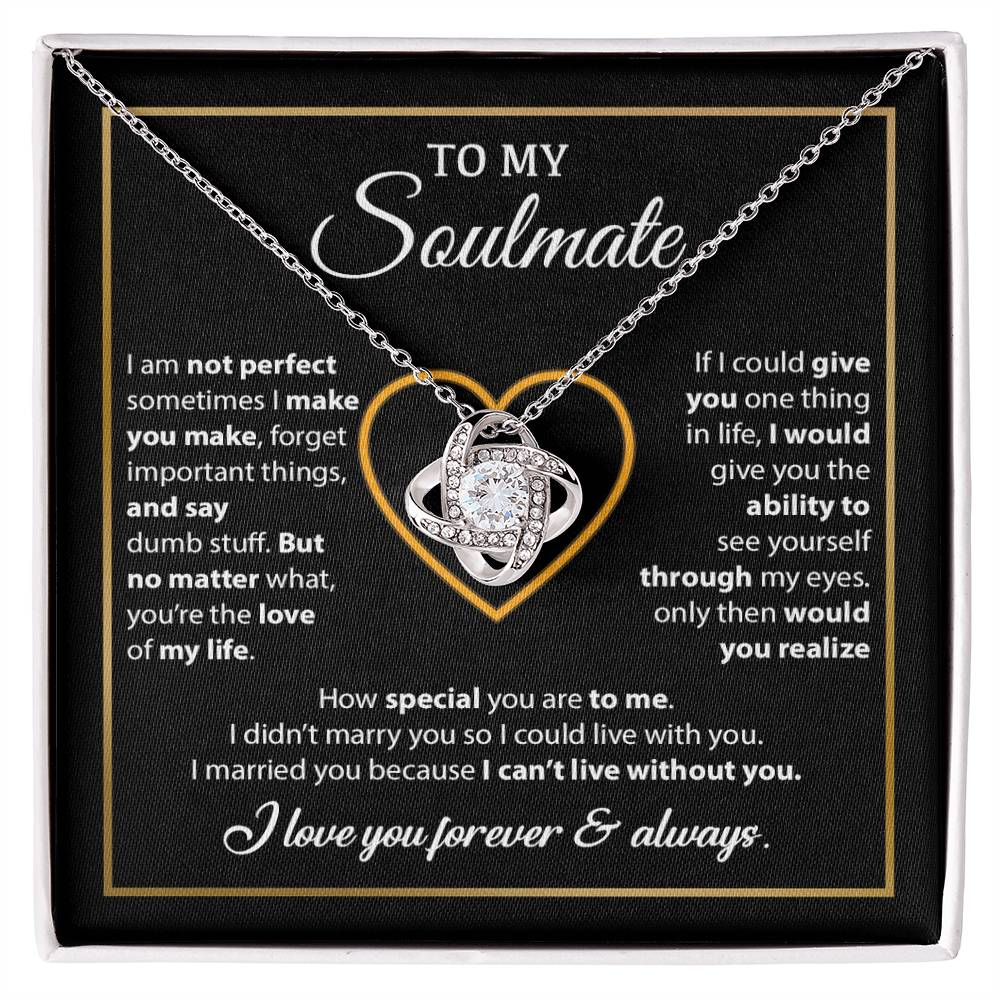 To My Soulmate Necklace, Gift For Wife From Husband, Valentines Gift For Wife 11_2_Black