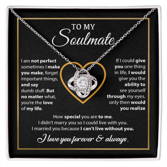 To My Soulmate Necklace, Gift For Wife From Husband, Valentines Gift For Wife 11_2_Black