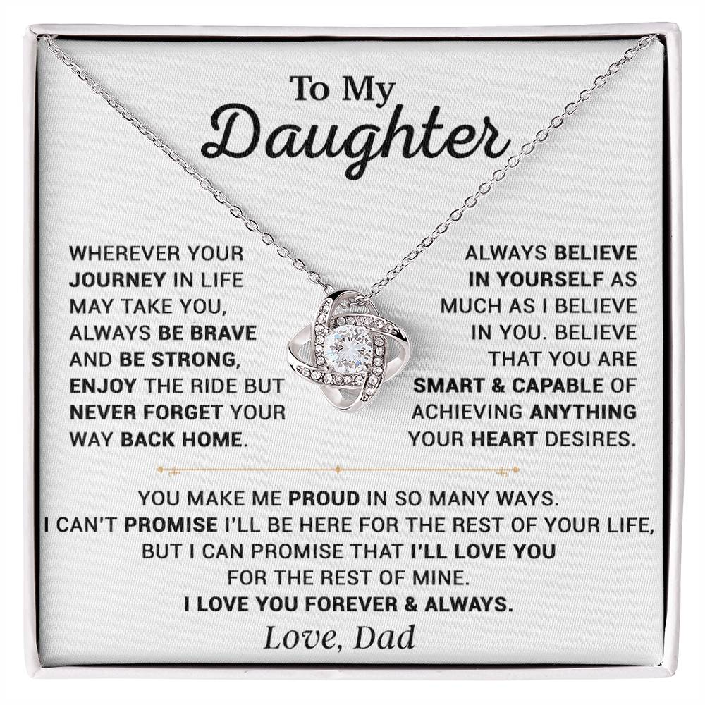 To My Daughter Necklace, Gift for Daughter from Dad, Daughter Father Necklace 12_10