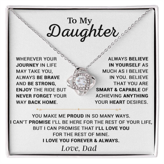 To My Daughter Necklace, Gift for Daughter from Dad, Daughter Father Necklace 12_10