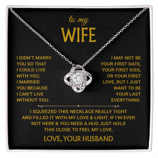 To My Wife Necklace, Christmas Gifts For Women, Anniversary Gift For Wife