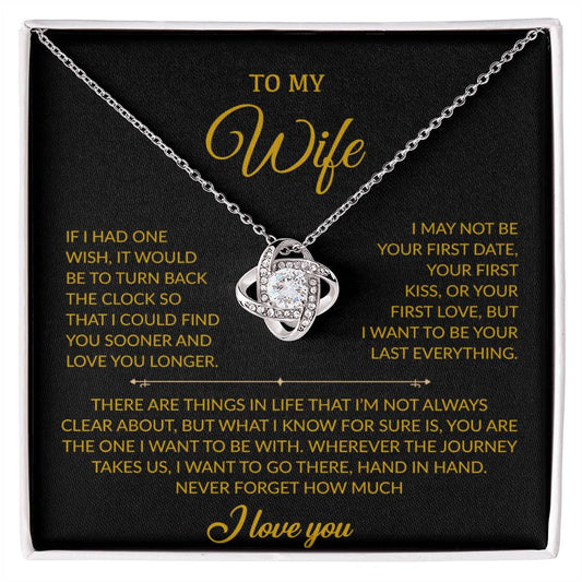 To My Wife Necklace, Gift For Wife, Anniversary Gift For Wife, Necklace For Wife 28_7_Gold