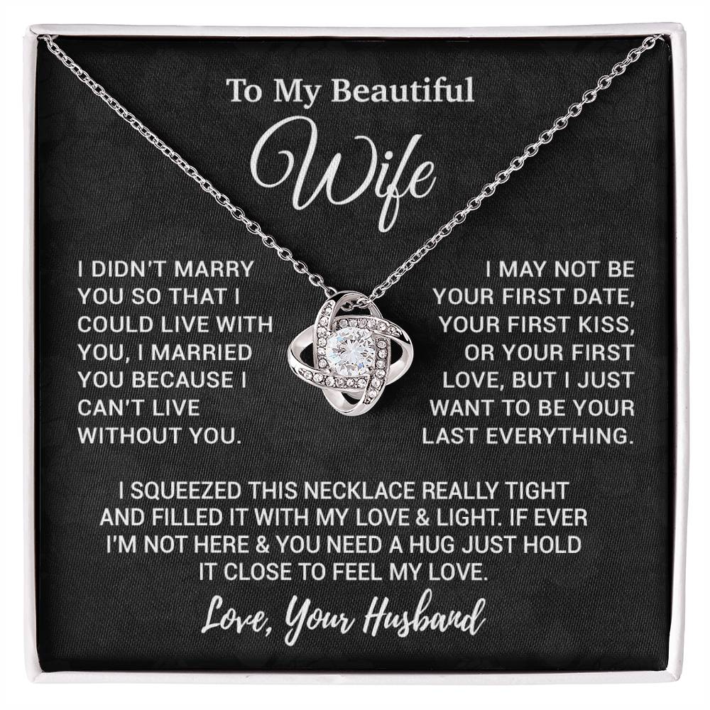 To My Wife Necklace, Christmas Gifts For Women, Anniversary Gift For Wife 23_9_Black