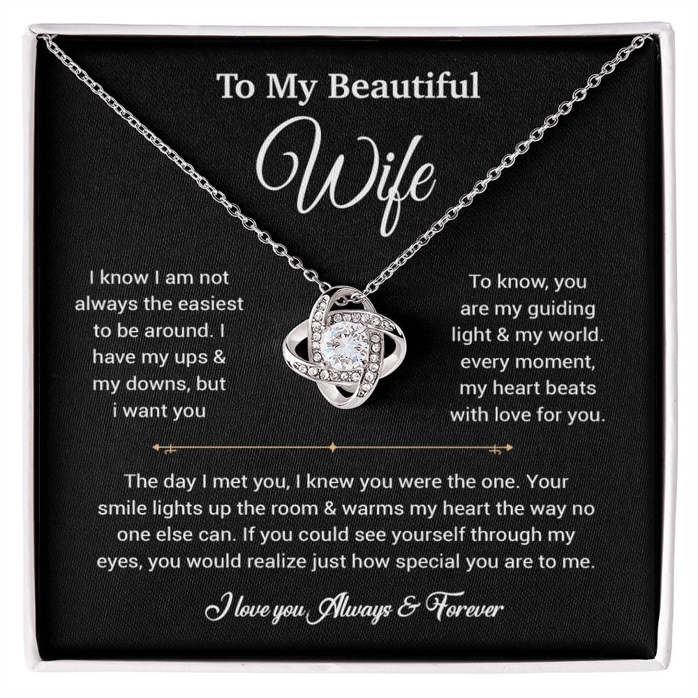 To My Wife Necklace, Gift For Wife, Anniversary Gift For Wife, Necklace For Wife 5_6_Black