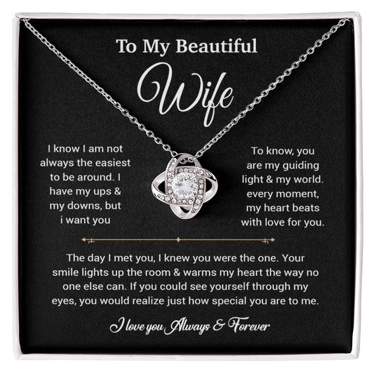To My Wife Necklace, Gift For Wife, Anniversary Gift For Wife, Necklace For Wife 5_6_Black