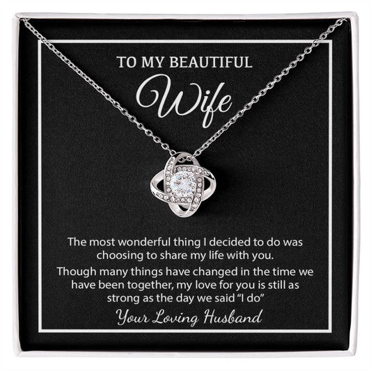 To My Wife Necklace, Christmas Gifts For Women, Anniversary Gift For Wife 5_12_White
